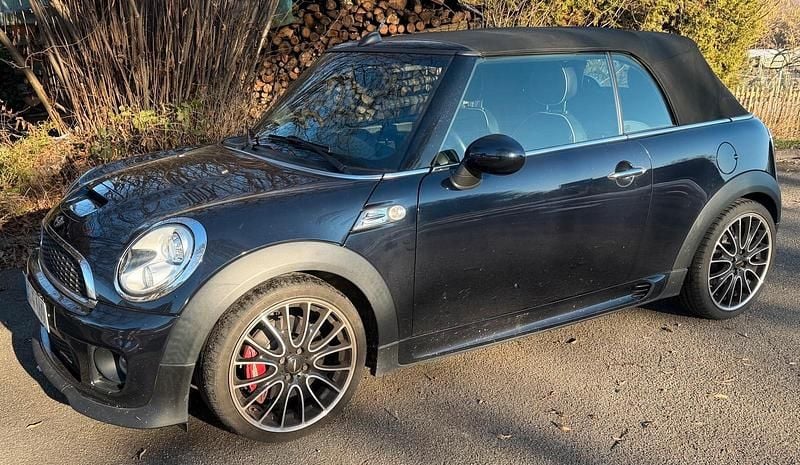 Blau Gebraucht 2013 Mini John Cooper Works Cabriolet Cabrio | 14.500 € (Fairer Preis) - Bild 1/4