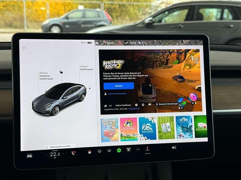 Gebraucht Tesla Model 3 Performance 392 kW (534 PS) 2021 Midnight silber metallic (metallic) Limousine