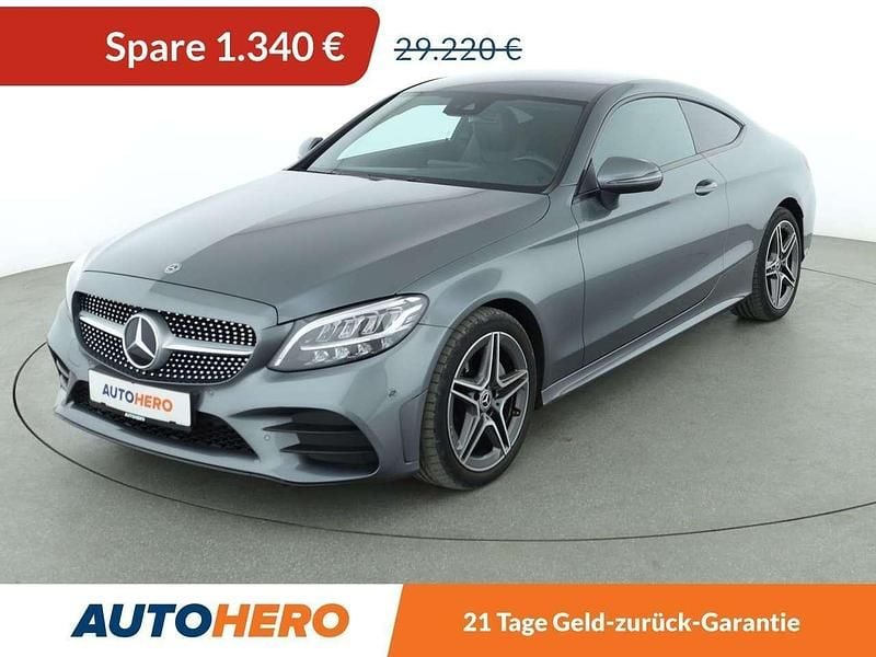 Selenitgrey metallic paint Gebraucht 2019 Mercedes C180 AMG line Coupé | 27.880 € (Guter Preis) - Bild 1/3