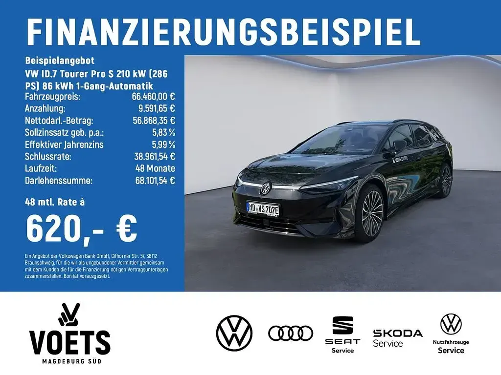 Gebraucht VW ID.7 Pro 210 kW (286 PS) 2026 Schwarz Kombi