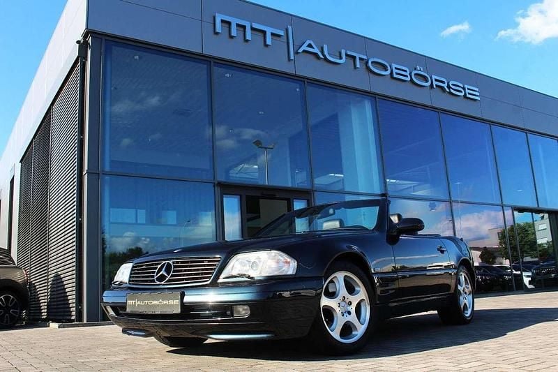 Gebraucht Mercedes SL320 224 PS (164 kW) 2000 Smaragdschwarz Cabrio