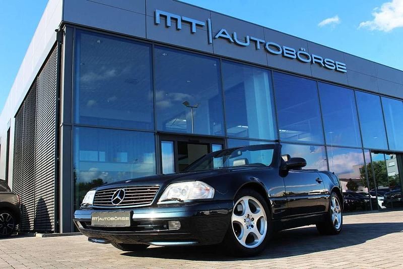 Smaragdschwarz Gebraucht 2000 Mercedes SL320 Cabrio | 31.500 € (Fairer Preis) - Bild 1/4