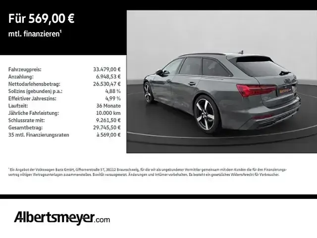 Używany Audi A6 S-Line 286 KM (210 kW) 2018 Szary Kombi