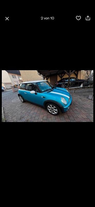 Used Mini Cooper 116 HP (85 kW) 2006 Blue Hatchback