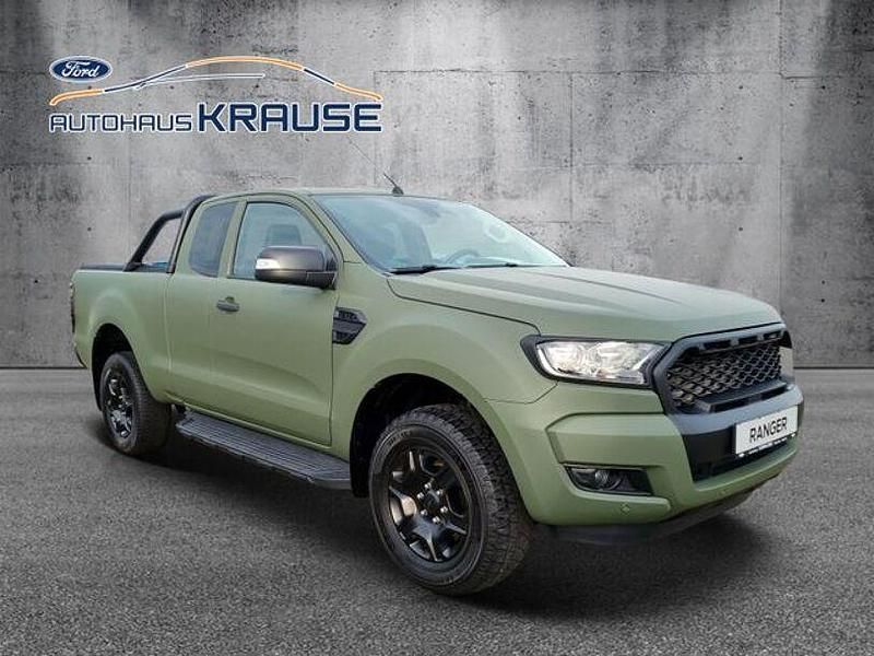 Gebraucht Ford Ranger Limited 200 PS (147 kW) 2018 Natogrün foliert Pickup
