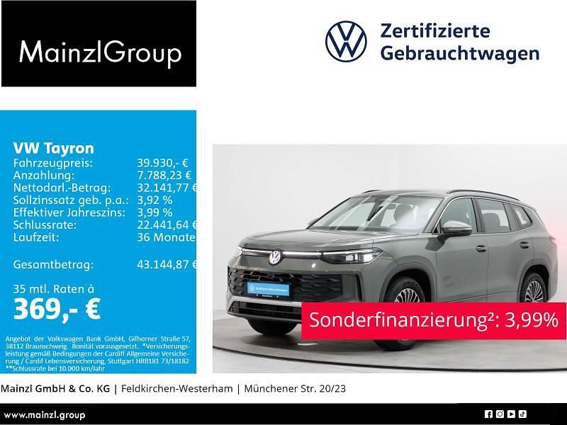 Grün Gebraucht 2025 VW Tayron Life SUV | 39.430 € - Bild 1/3