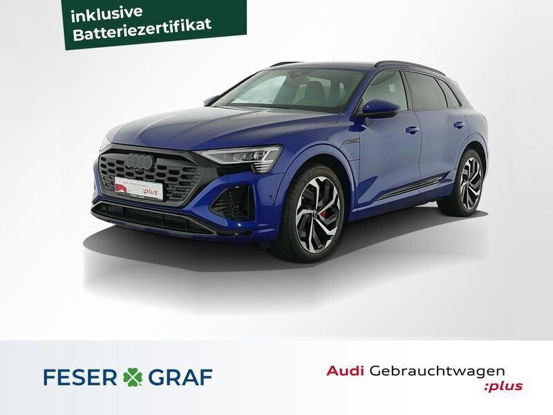 Ultrablau metallic Gebraucht 2023 Audi Q8 e-tron Ambiente SUV | 51.446 € (Superpreis) - Bild 1/4
