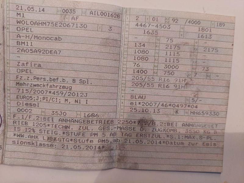 Gebraucht Opel Zafira Family 125 PS (91 kW) 2014 Blau Van / Kleinbus