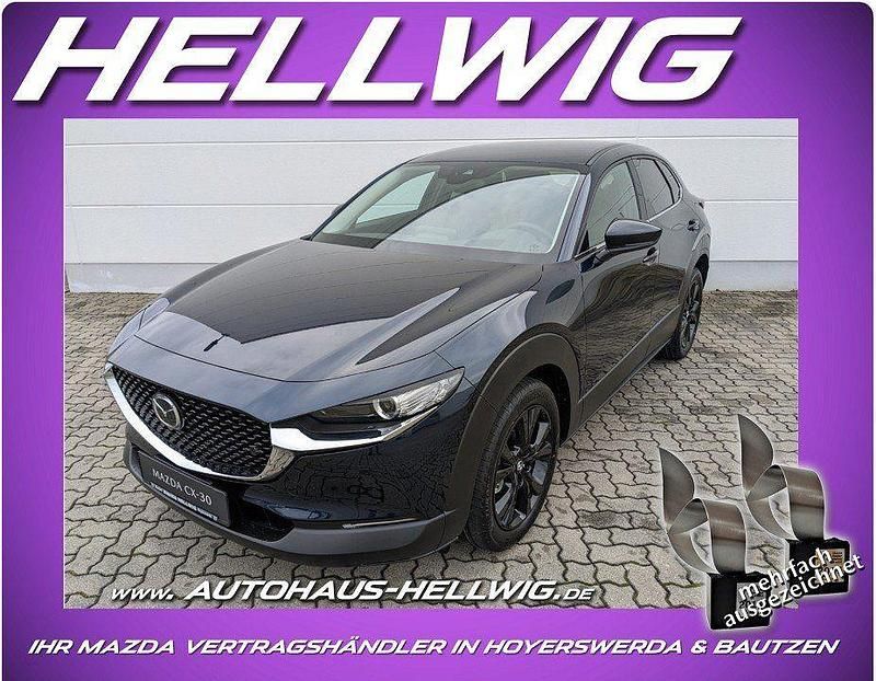 Deep crystal blue metallic Neu 2025 Mazda CX-30 Homura-Line SUV | 27.180 € - Bild 1/4