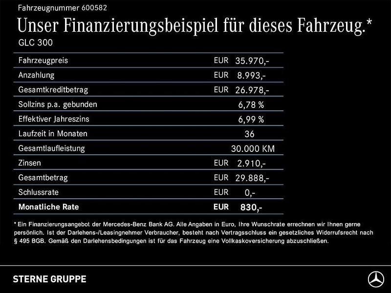 Schwarz Gebraucht 2021 Mercedes GLC300e SUV | 35.970 € (Fairer Preis) - Bild 1/1