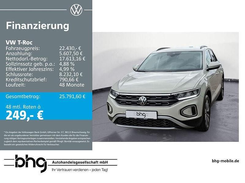 Grau Gebraucht 2023 VW T-Roc Move SUV | 22.430 € (Guter Preis) - Bild 1/4
