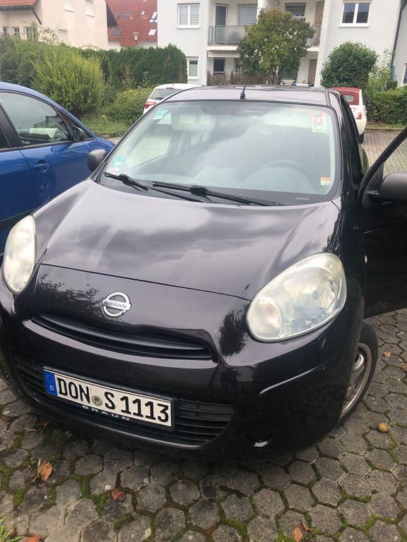 Schwarz Gebraucht 2011 Nissan Micra Acenta Kleinwagen | 2.100 € (Guter Preis) - Bild 1/4