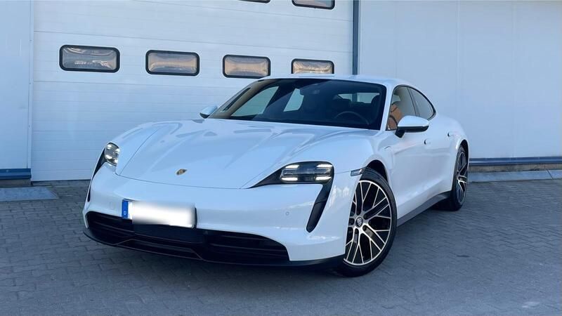 Weiß Gebraucht 2021 Porsche Taycan Limousine | 51.500 € (Guter Preis) - Bild 1/4