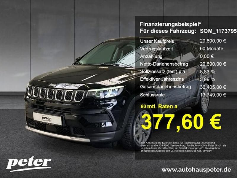 Solid black Gebraucht 2024 Jeep Compass Altitude SUV | 35.169 € (Teuer) - Bild 1/4