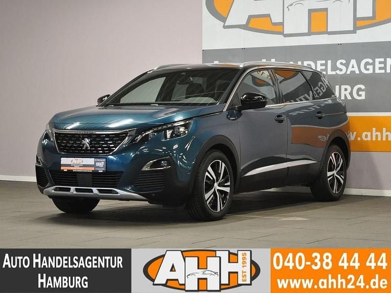 Blau Gebraucht 2018 Peugeot 5008 GT-line Van / Kleinbus | 18.990 € (Superpreis) - Bild 1/4