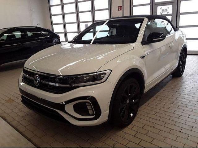 Pure white/schwarz Gebraucht 2024 VW T-Roc Cabriolet R-line Cabrio | 36.980 € (Etwas zu teuer) - Bild 1/4
