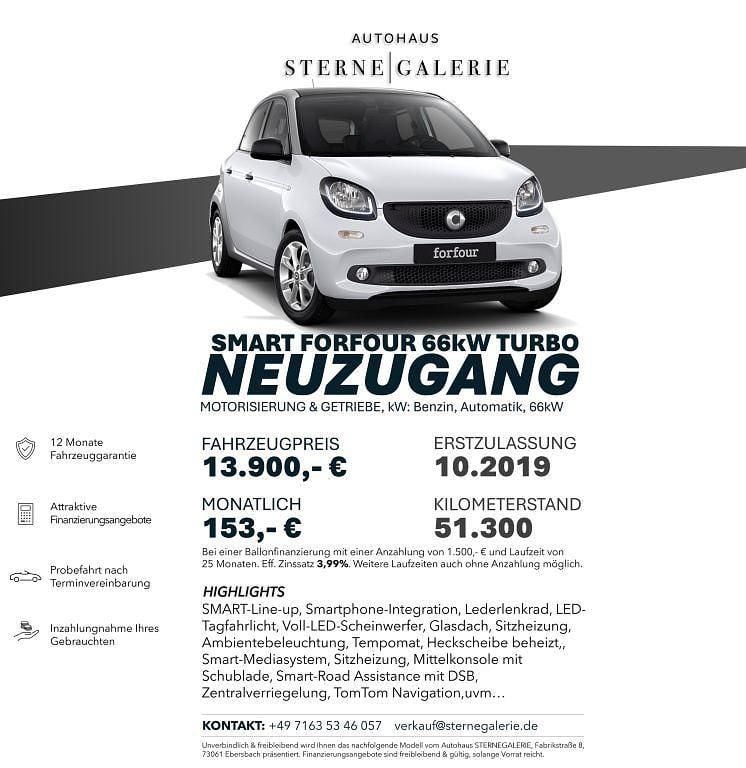 Weiß Gebraucht 2019 Smart ForFour Limousine | 13.900 € (Fairer Preis) - Bild 1/2