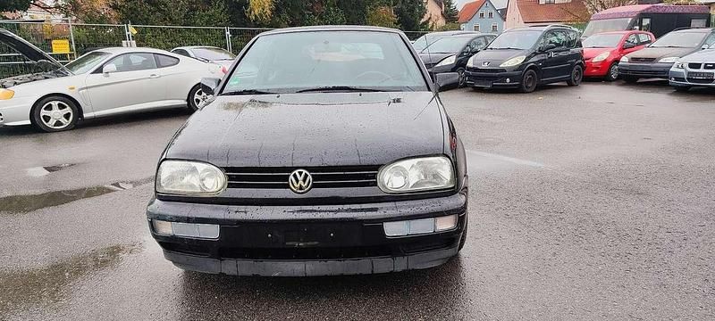Schwarz Gebraucht 1997 VW Golf Cabriolet Cabrio | 1.600 € (Superpreis) - Bild 1/4