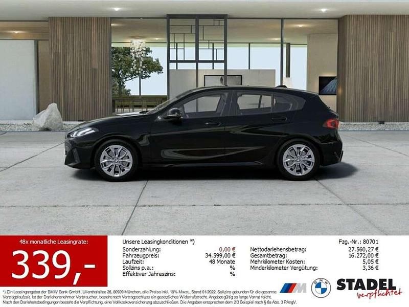 Neu BMW 116 122 PS (89 kW) 2026 Schwarz uni Kleinwagen