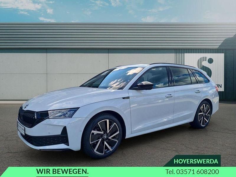 Moonweiss metallic Neu 2025 Skoda Octavia SportLine Kombi | 42.880 € - Bild 1/4