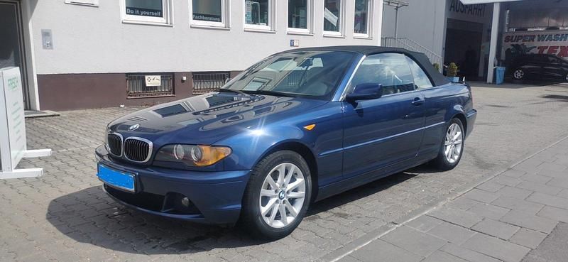 Blau Gebraucht 2004 BMW 320 Cabriolet Cabrio | 8.500 € (Etwas zu teuer) - Bild 1/4