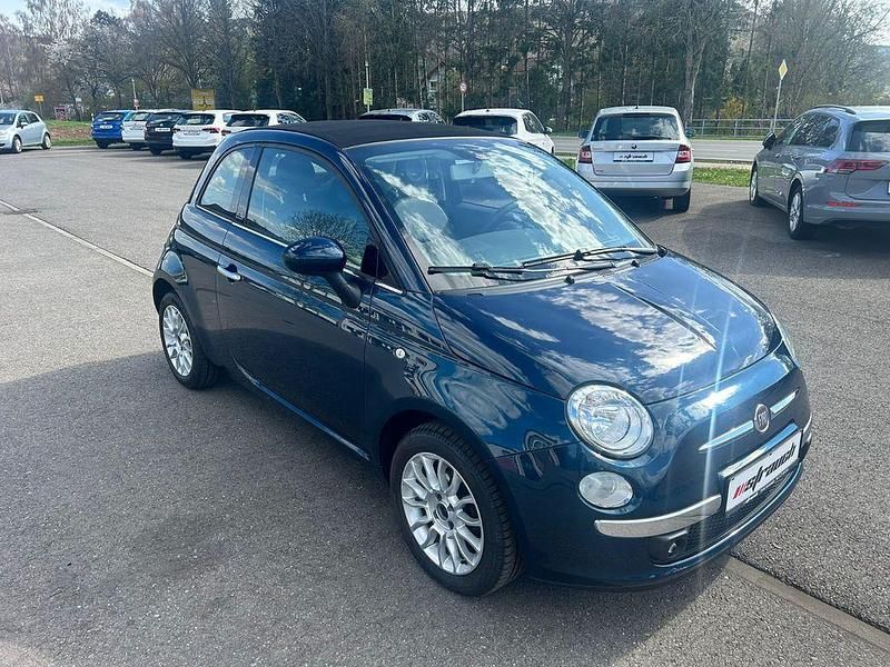 Gebraucht Fiat 500 Lounge 69 PS (50 kW) 2012 Blau Cabrio