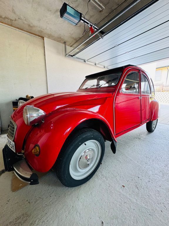 Rot Gebraucht 1987 Citroën 2CV Cabrio | 9.000 € - Bild 1/4