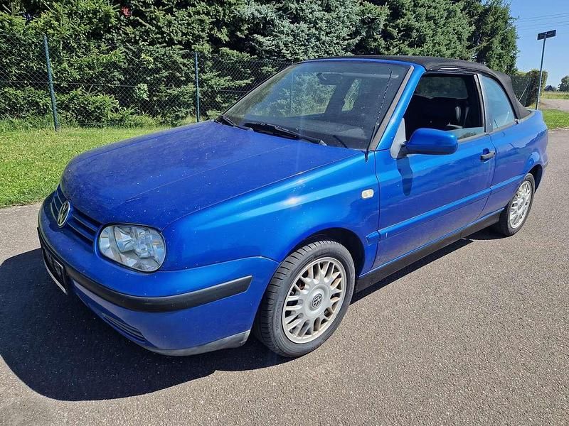 Blau Gebraucht 2000 VW Golf Cabriolet Cabrio | 3.555 € (Fairer Preis) - Bild 1/4