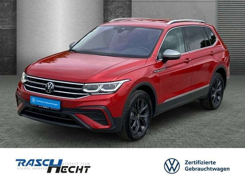 Kings red metallic Gebraucht 2024 VW Tiguan Allspace Move SUV | 39.830 € (Fairer Preis) - Bild 1/4