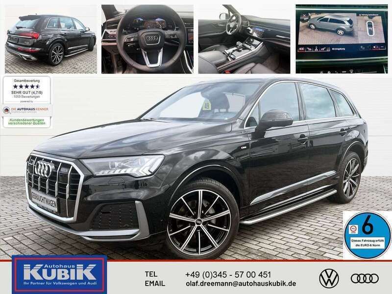 Mythosschwarz metallic Gebraucht 2023 Audi Q7 Advanced SUV | 68.850 € (Etwas zu teuer) - Bild 1/4