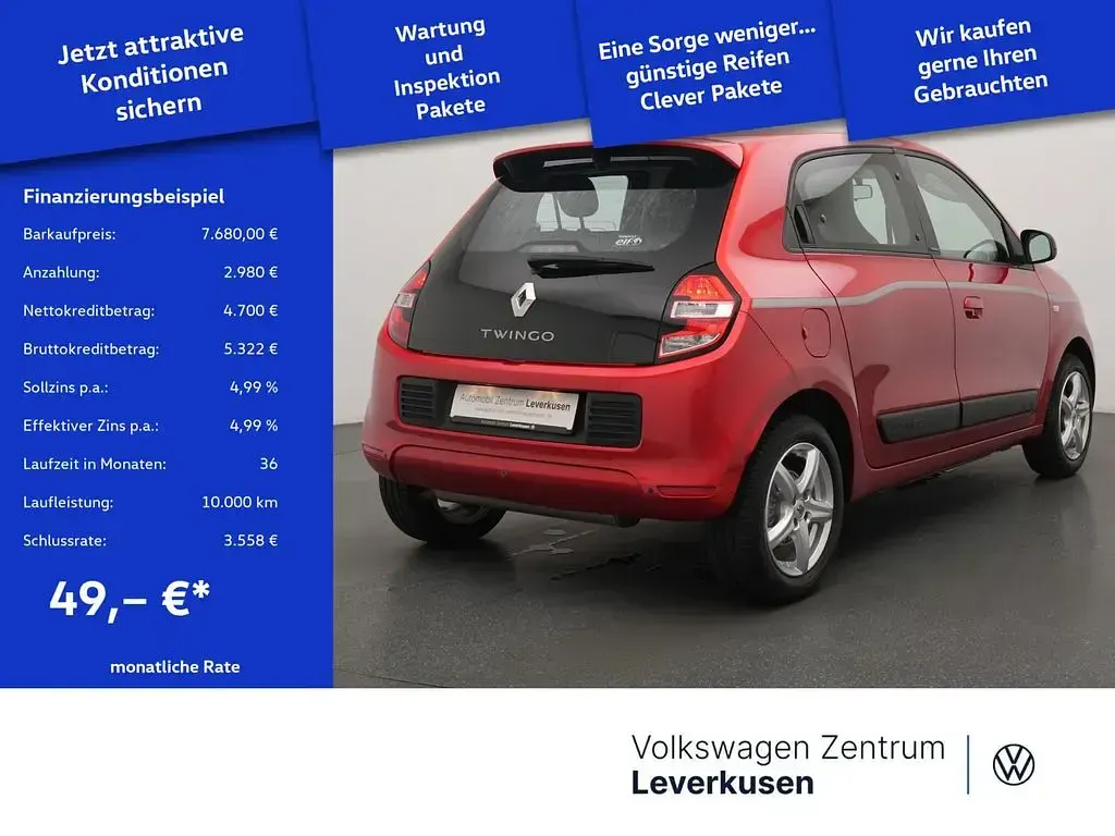 Gebraucht Renault Twingo LIMITED 71 PS (52 kW) 2018 Rot / dezirrot (metallic) Kleinwagen