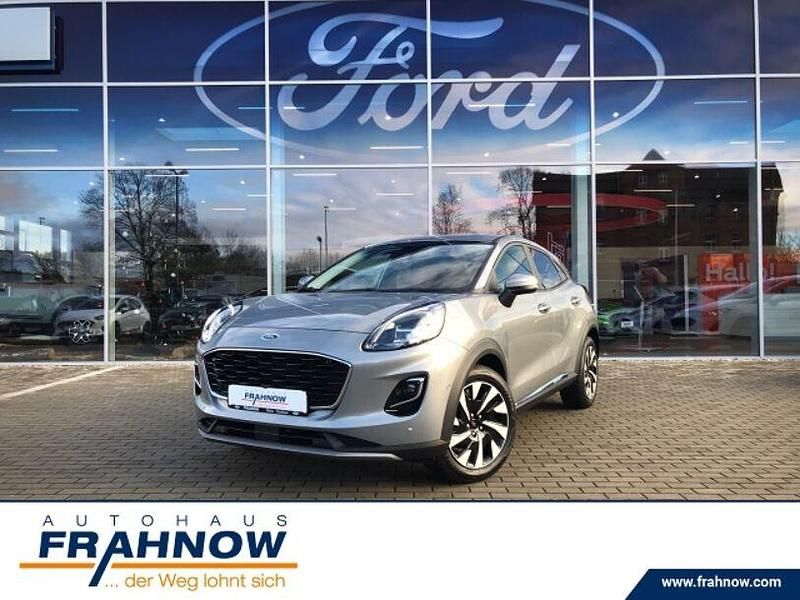 Solarsilber (metallic) Gebraucht 2024 Ford Puma Titanium SUV | 19.985 € (Superpreis) - Bild 1/4