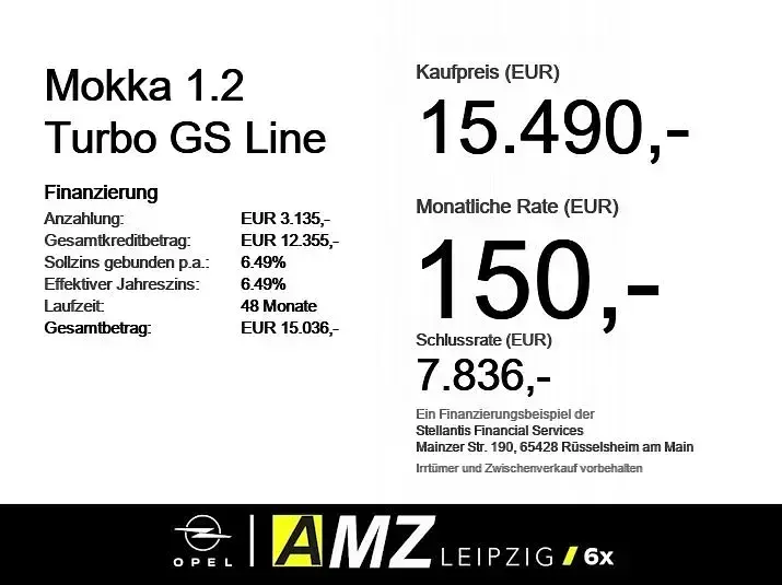 Gebraucht Opel Mokka GS Line 131 PS (96 kW) 2023 Jade weiss/arktis weiss SUV
