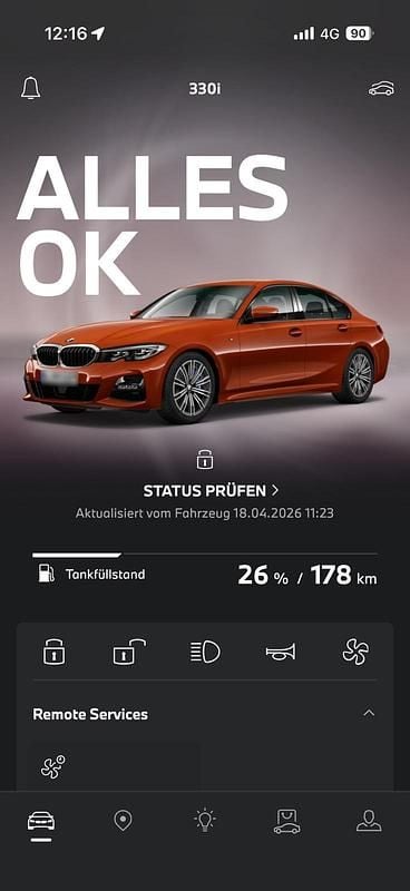 Second-hand BMW 330 Performance 258 CP (189 kW) 2019 Portocaliu Berlinǎ