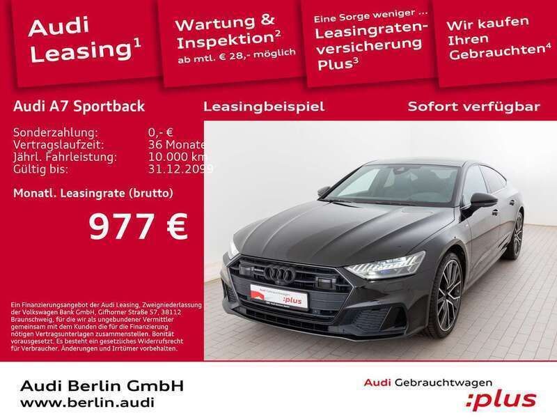 Mythosschwarz metallic Gebraucht 2022 Audi A7 Kleinwagen | 55.900 € - Bild 1/4