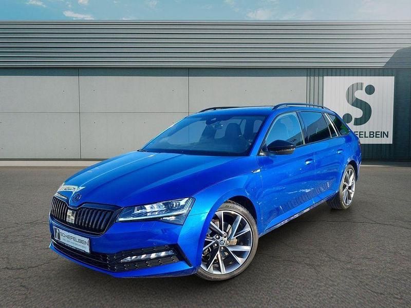 Gebraucht Skoda Superb SportLine 190 PS (139 kW) 2020 Raceblau metallic Kombi