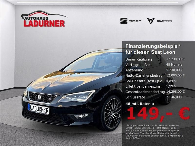 Schwarz Gebraucht 2016 Seat Leon FR Limousine | 17.230 € (Etwas zu teuer) - Bild 1/4