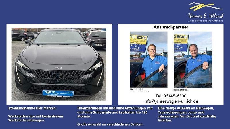 Schwarz Gebraucht 2025 Peugeot 408 GT GTi Limousine | 35.495 € (Etwas zu teuer) - Bild 1/4