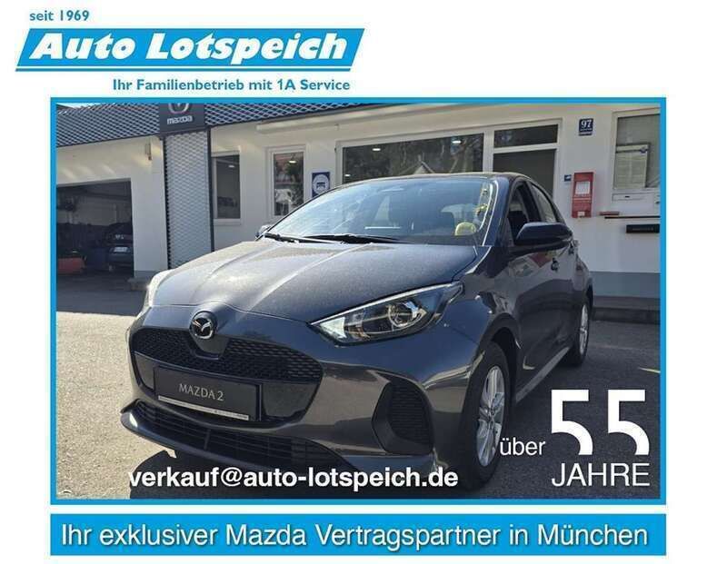 Lead grey Neu 2025 Mazda 2 Kleinwagen | 20.970 € (Superpreis) - Bild 1/4