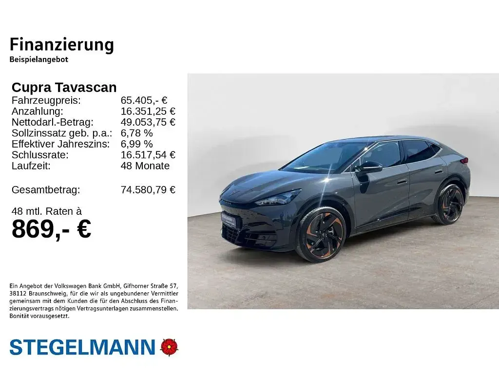 Neu Cupra Tavascan VZ 250 kW (340 PS) 2026 Grau SUV