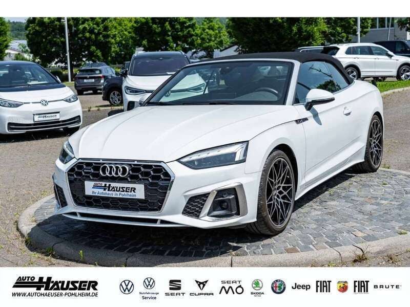 Weiss Gebraucht 2022 Audi A5 Cabriolet S-Line Cabrio | 45.985 € (Fairer Preis) - Bild 1/4