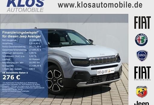 Neu Jeep Avenger Summit 100 PS (73 kW) 2025 Grau SUV