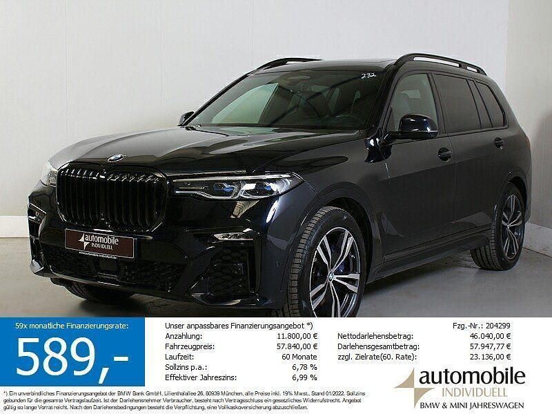 Carbonschwarz met. Gebraucht 2020 BMW X7 M Sport SUV | 57.820 € (Fairer Preis) - Bild 1/4