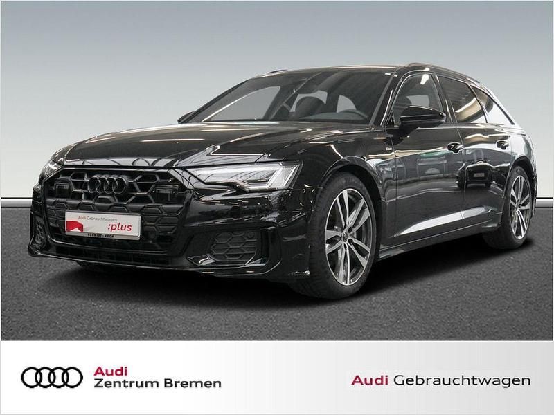 Mythosschwarz metallic Gebraucht 2024 Audi A6 S-Line Kombi | 56.450 € - Bild 1/4