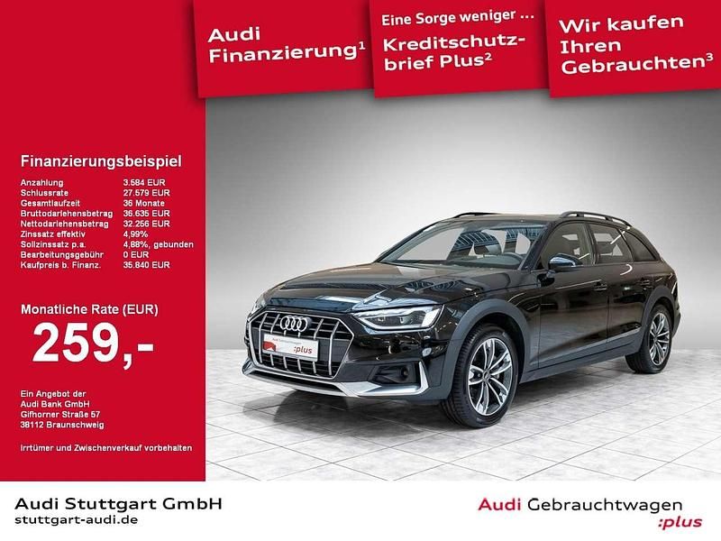 Mythosschwarz metallic Gebraucht 2023 Audi A4 Allroad Advanced Kombi | 35.840 € (Fairer Preis) - Bild 1/2