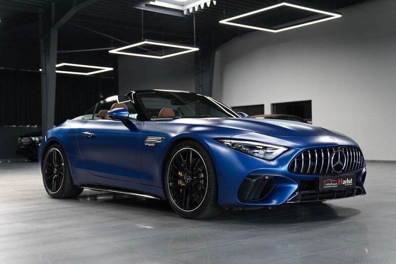 Blau Gebraucht 2022 Mercedes SL63 AMG AMG Cabrio | 92.950 € (Superpreis) - Bild 1/4