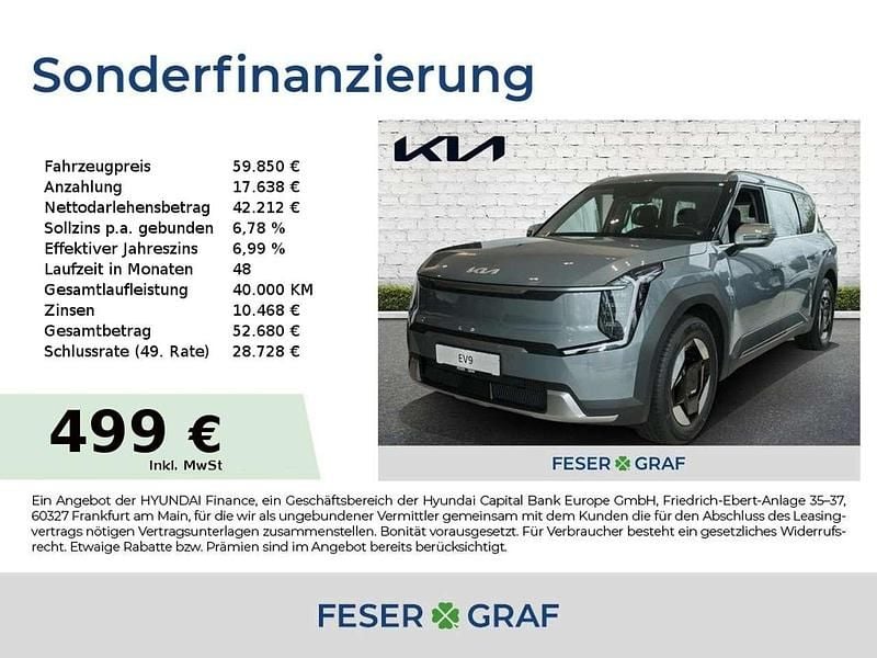 Neu Kia EV9 Air 150 kW (204 PS) 2026 Iceberg green SUV