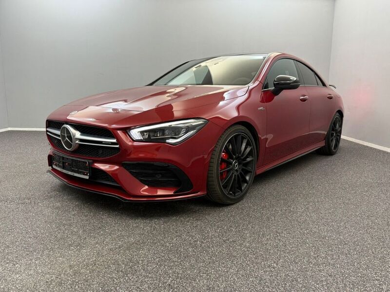 Rot Gebraucht 2023 Mercedes CLA35 AMG AMG Coupé | 40.999 € (Superpreis) - Bild 1/4