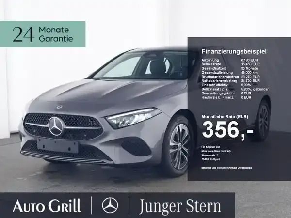 Mountaingrau metallic Gebraucht 2024 Mercedes A250 Progressive Limousine | 30.900 € - Bild 1/4