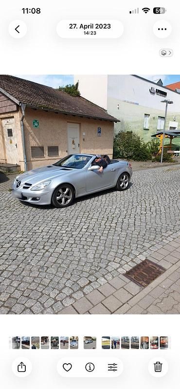 Gebraucht Mercedes SLK200 163 PS (119 kW) 2004 Silber Cabrio
